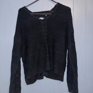 Black sweater like material shirt